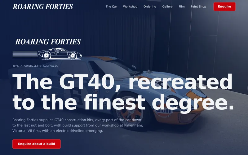 The Roaring Forties website